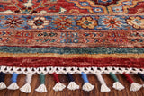 Khorjin Persian Gabbeh Handmade Wool Area Rug - 6' 8" X 9' 10" - Golden Nile