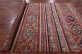 Khorjin Persian Gabbeh Handmade Wool Area Rug - 6' 8" X 9' 10" - Golden Nile