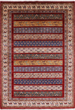 Persian Gabbeh Handmade Wool Area Rug - 6' 11" X 9' 9" - Golden Nile