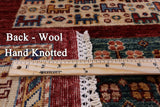 Persian Gabbeh Handmade Wool Area Rug - 6' 11" X 9' 9" - Golden Nile