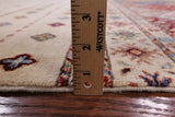 Ivory Khorjin Persian Gabbeh Hand Knotted Wool Rug - 8' 1" X 10' 10" - Golden Nile