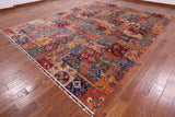 Tribal Persian Gabbeh Hand Knotted Wool Area Rug - 9' 10" X 12' 8" - Golden Nile