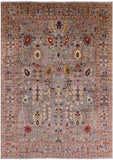 Peshawar Hand Knotted Wool Area Rug - 10' 1" X 13' 9" - Golden Nile
