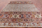 Persian Gabbeh Hand Knotted Wool Area Rug - 8' 2" X 9' 9" - Golden Nile