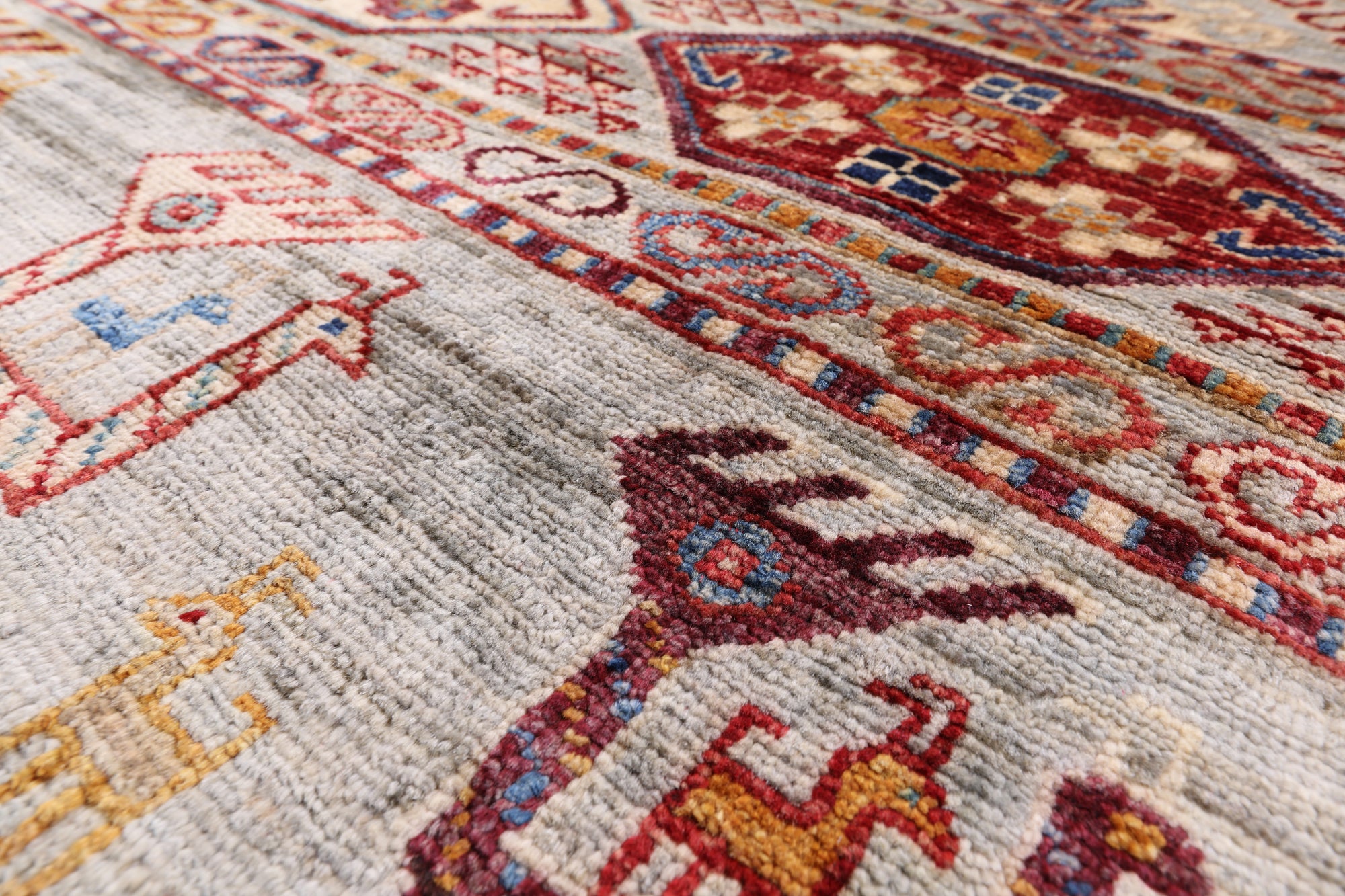 Persian Gabbeh Hand Knotted Wool Area Rug - 8' 2" X 9' 9" - Golden Nile