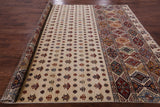 Ivory Persian Gabbeh Handmade Wool Area Rug - 8' 4" X 9' 6" - Golden Nile