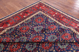 Blue Fine Serapi Hand Knotted Wool Area Rug - 9' 2" X 11' 7" - Golden Nile