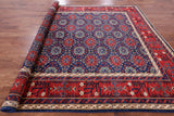 Blue Fine Serapi Hand Knotted Wool Area Rug - 9' 2" X 11' 7" - Golden Nile