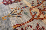 Tribal Gabbeh Hand Knotted Wool Area Rug - 3' 4" X 4' 10" - Golden Nile