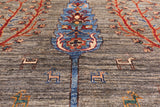 Persian Gabbeh Hand Knotted Wool Area Rug - 6' 7" X 9' 5" - Golden Nile