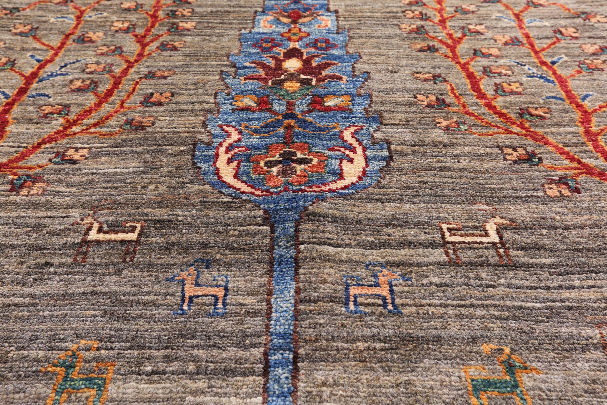Persian Gabbeh Hand Knotted Wool Area Rug - 6' 7" X 9' 5" - Golden Nile