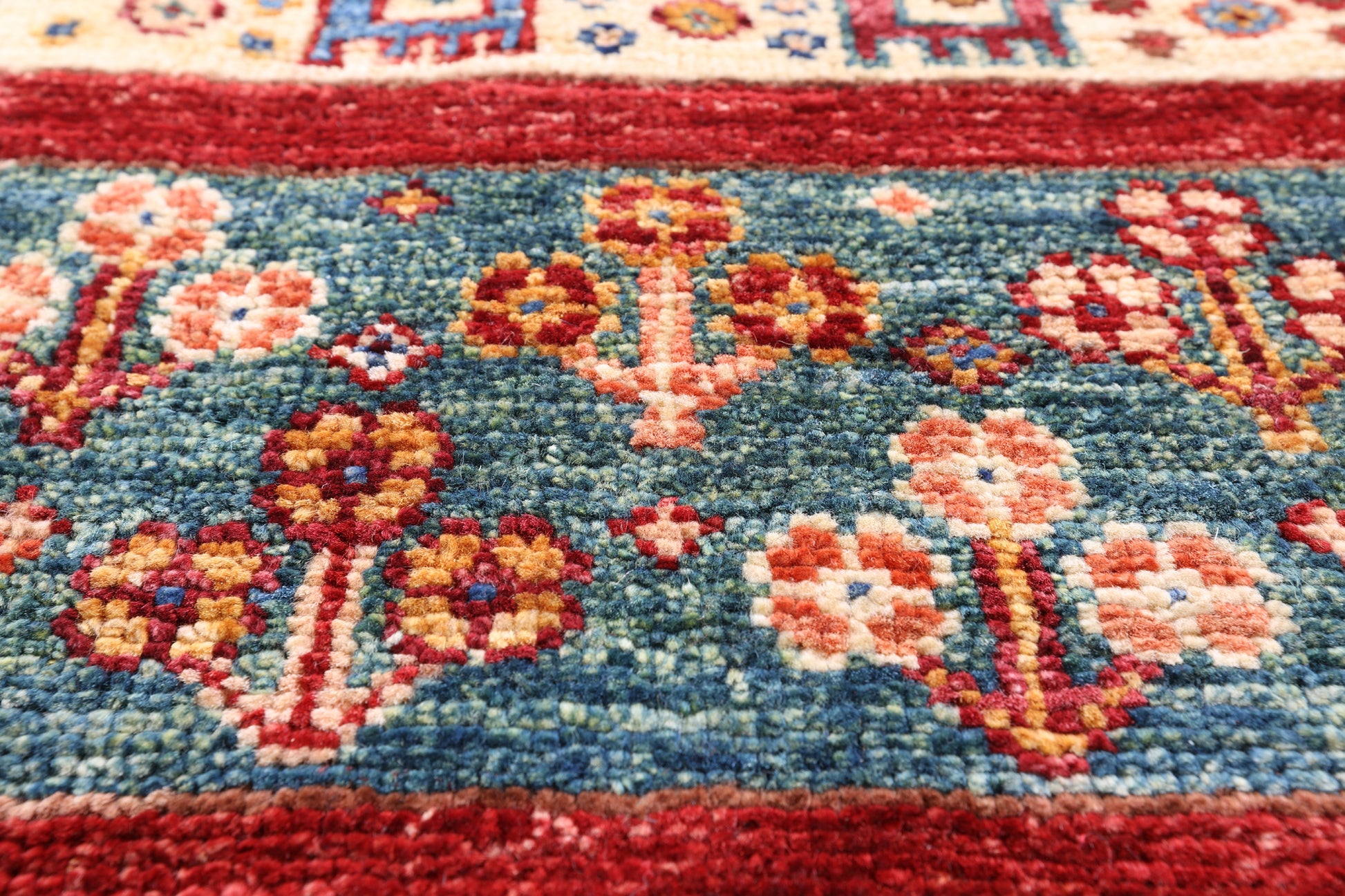 Tribal Persian Gabbeh Hand Knotted Wool Area Rug - 5' 9" X 7' 7" - Golden Nile