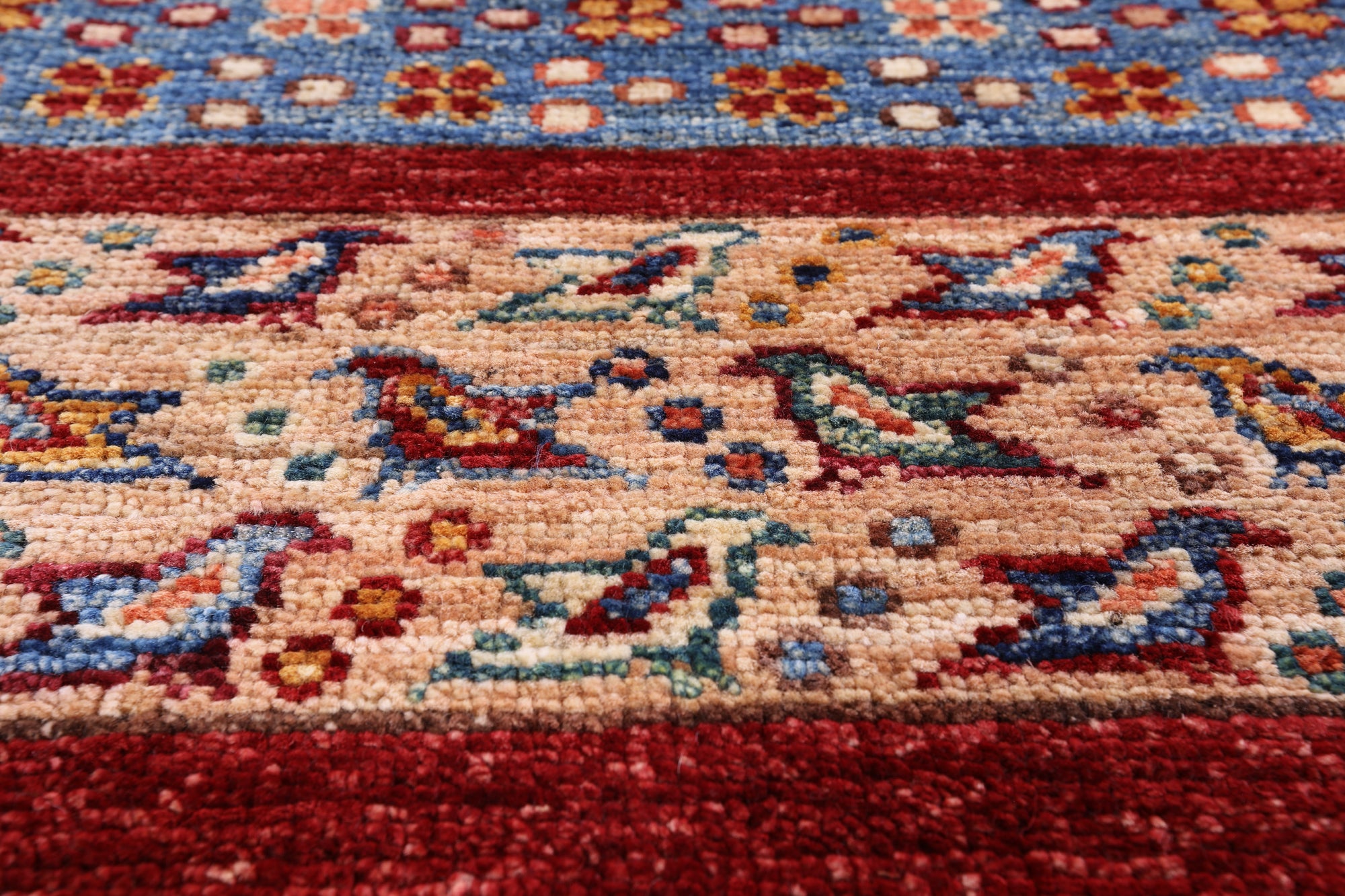 Tribal Persian Gabbeh Hand Knotted Wool Area Rug - 5' 9" X 7' 7" - Golden Nile