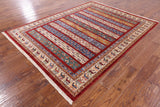 Tribal Persian Gabbeh Hand Knotted Wool Area Rug - 5' 9" X 7' 7" - Golden Nile