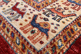 Tribal Persian Gabbeh Hand Knotted Wool Area Rug - 5' 9" X 7' 7" - Golden Nile