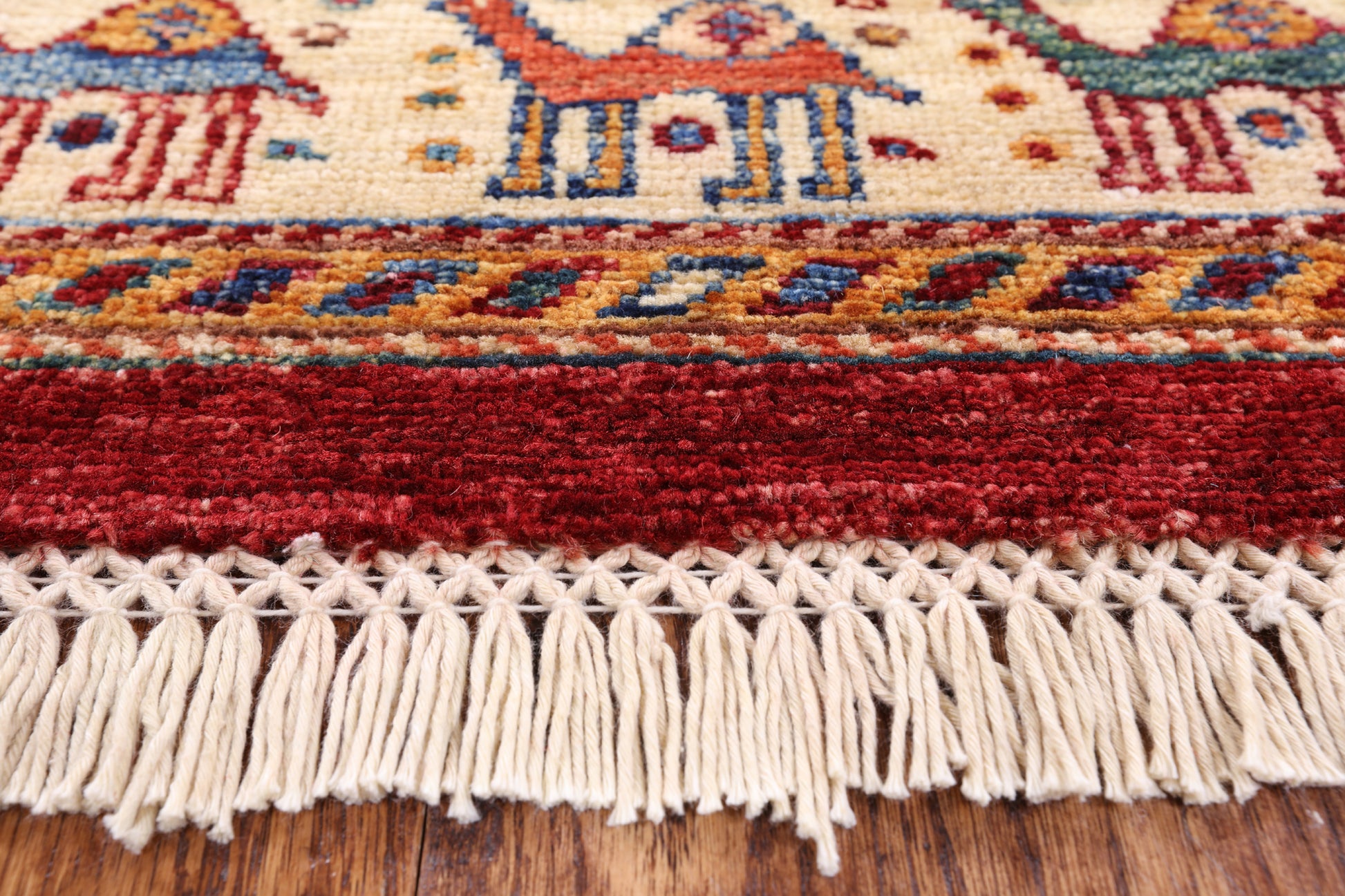 Tribal Persian Gabbeh Hand Knotted Wool Area Rug - 5' 9" X 7' 7" - Golden Nile