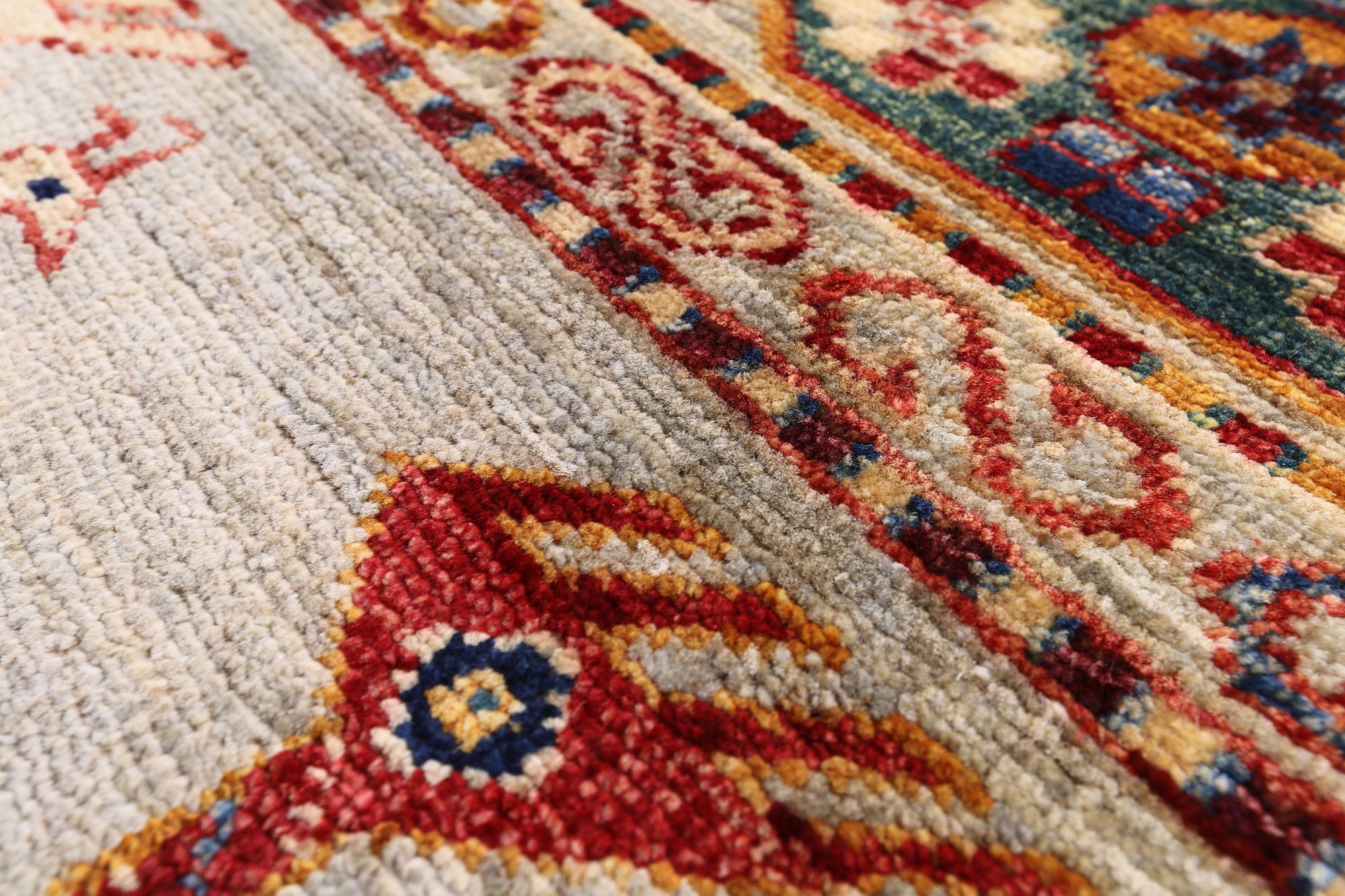 Tribal Persian Gabbeh Hand Knotted Wool Area Rug - 6' 6" X 9' 7" - Golden Nile