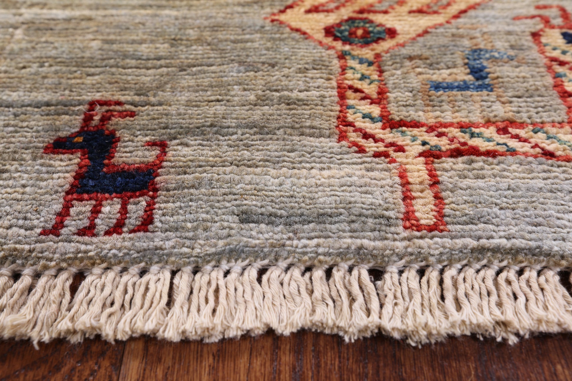 Tribal Persian Gabbeh Hand Knotted Wool Area Rug - 6' 6" X 9' 7" - Golden Nile