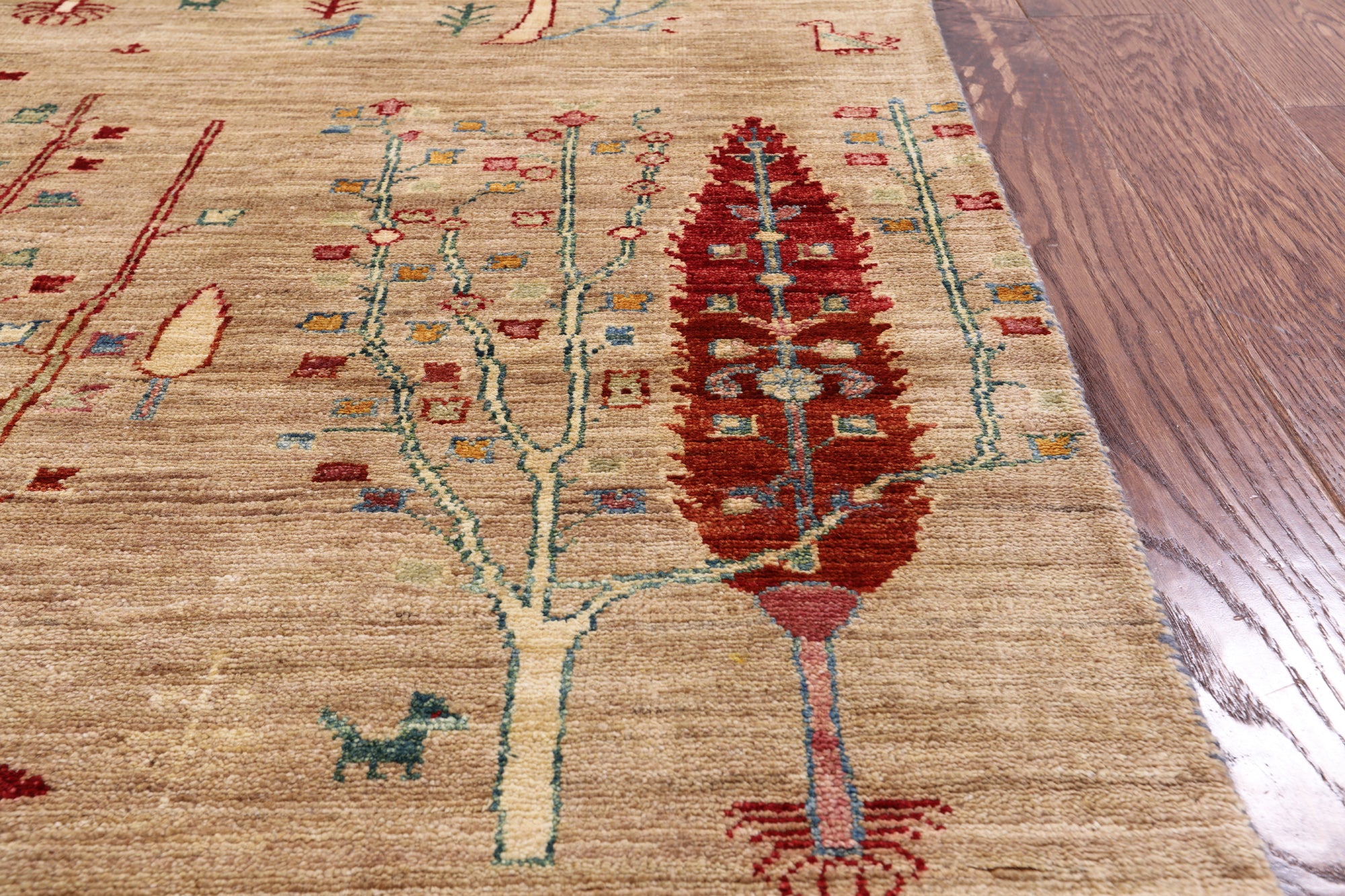 Tribal Persian Gabbeh Hand Knotted Wool Area Rug - 5' 8" X 7' 8" - Golden Nile