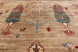 Tribal Persian Gabbeh Hand Knotted Wool Area Rug - 5' 8" X 7' 8" - Golden Nile