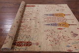 Tribal Persian Gabbeh Hand Knotted Wool Area Rug - 5' 8" X 7' 8" - Golden Nile