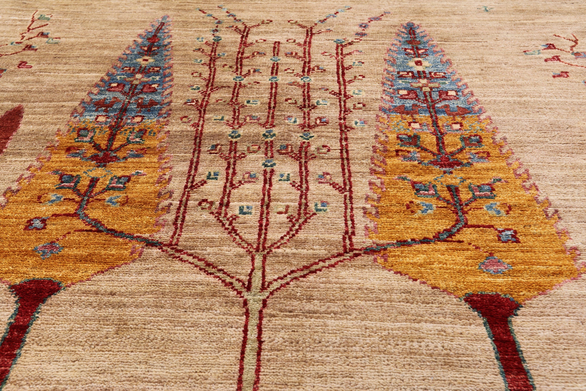Tribal Persian Gabbeh Hand Knotted Wool Area Rug - 5' 8" X 7' 8" - Golden Nile