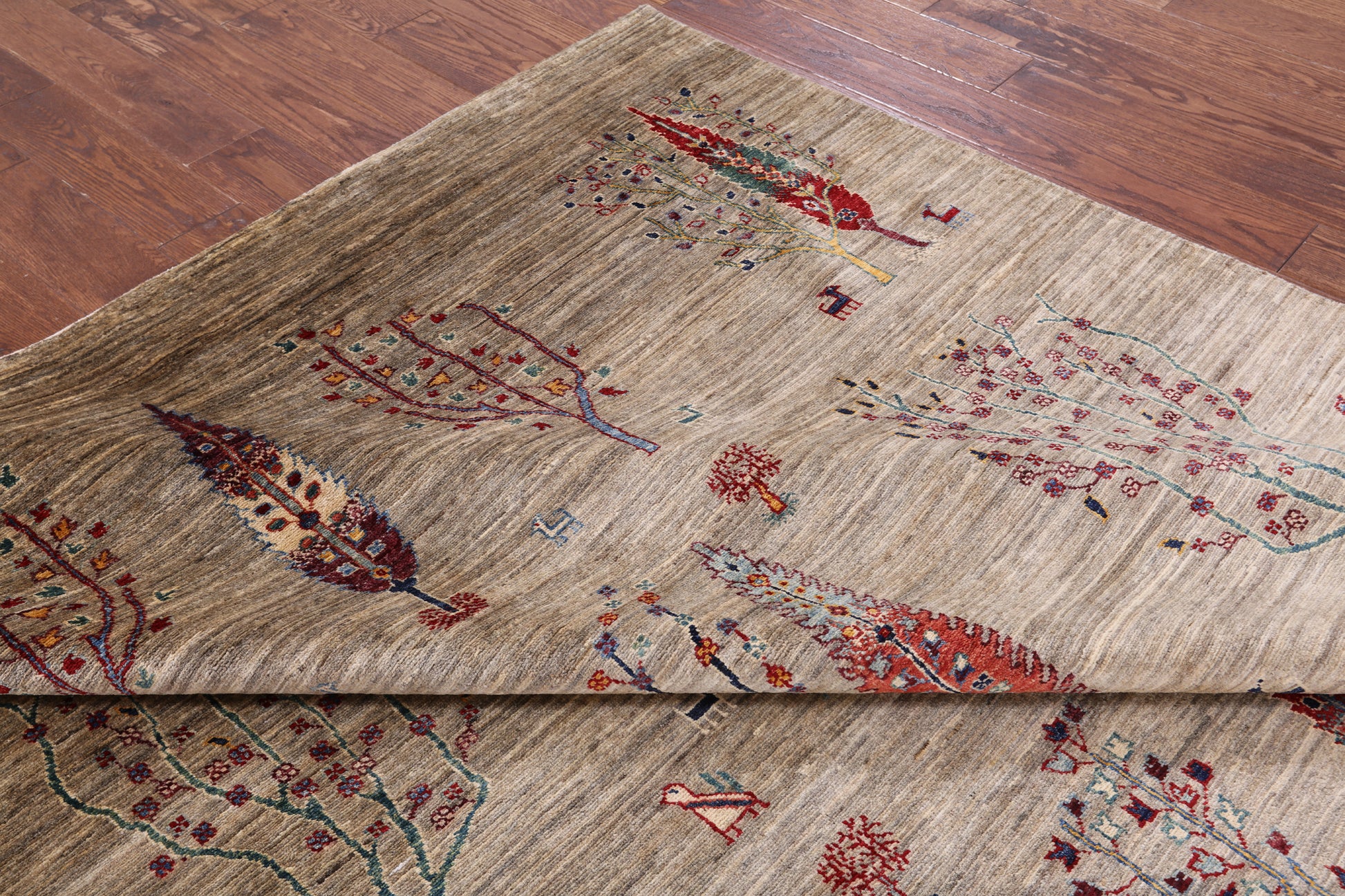 Persian Gabbeh Handmade Wool Area Rug - 6' 8" X 9' 5" - Golden Nile