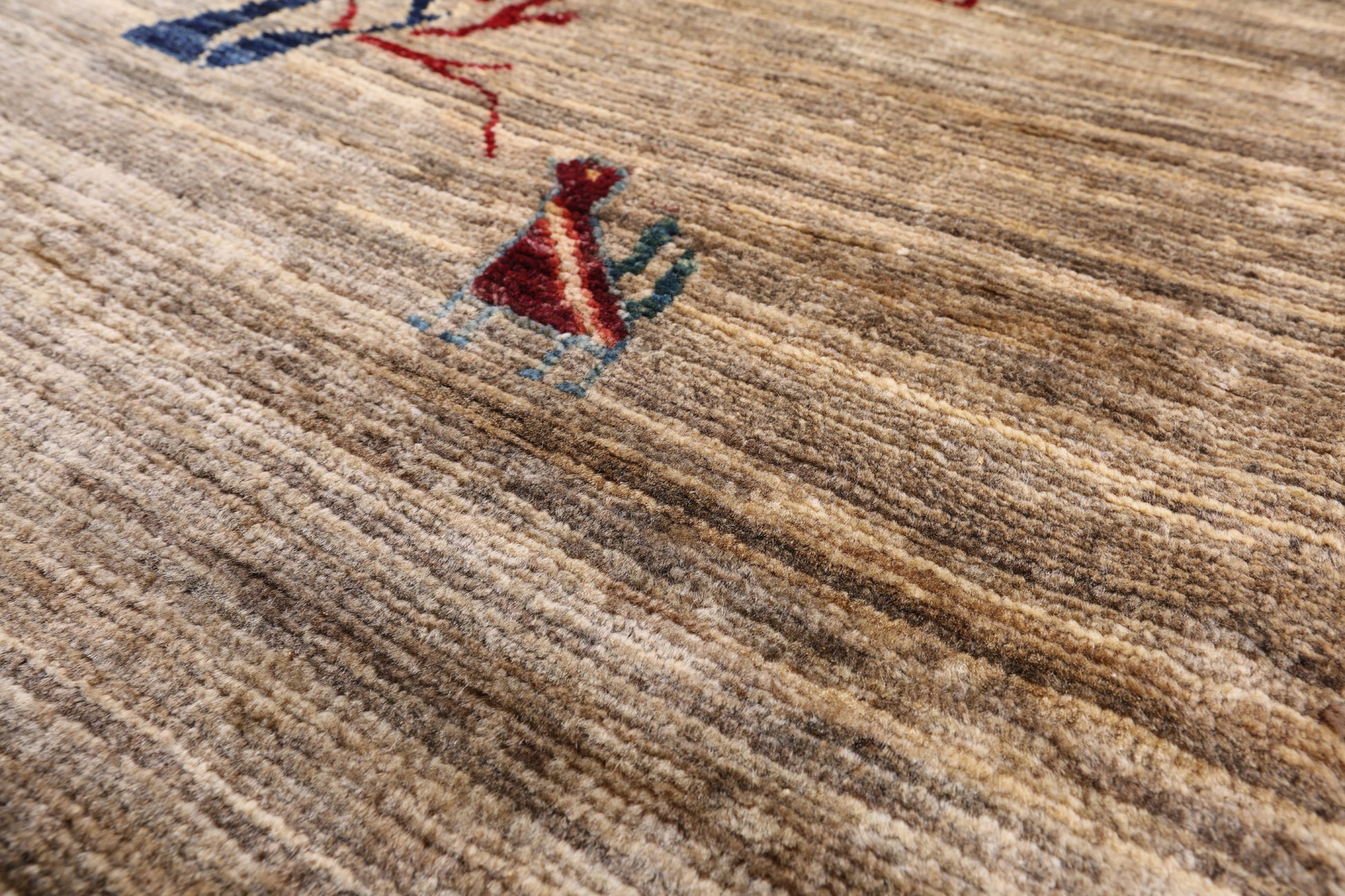 Persian Gabbeh Handmade Wool Area Rug - 6' 8" X 9' 5" - Golden Nile