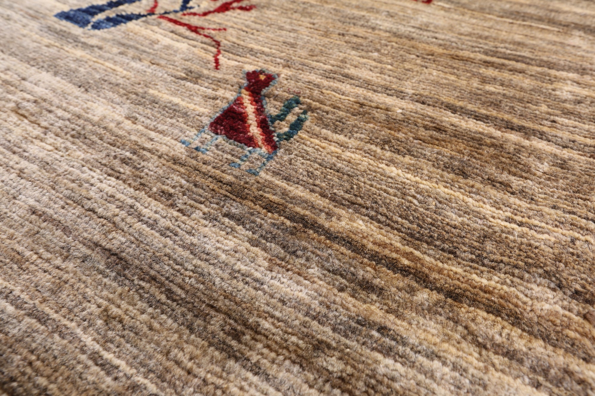 Persian Gabbeh Handmade Wool Area Rug - 6' 8" X 9' 5" - Golden Nile