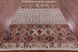 Persian Gabbeh Handmade Wool Area Rug - 6' 4" X 9' 1" - Golden Nile