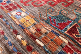 Persian Gabbeh Handmade Wool Area Rug - 4' 11" X 6' 5" - Golden Nile