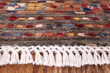 Persian Gabbeh Handmade Wool Area Rug - 4' 11" X 6' 5" - Golden Nile