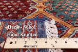 Khorjin Super Kazak Hand Knotted Wool Runner Rug - 2' 10" X 8' 6" - Golden Nile