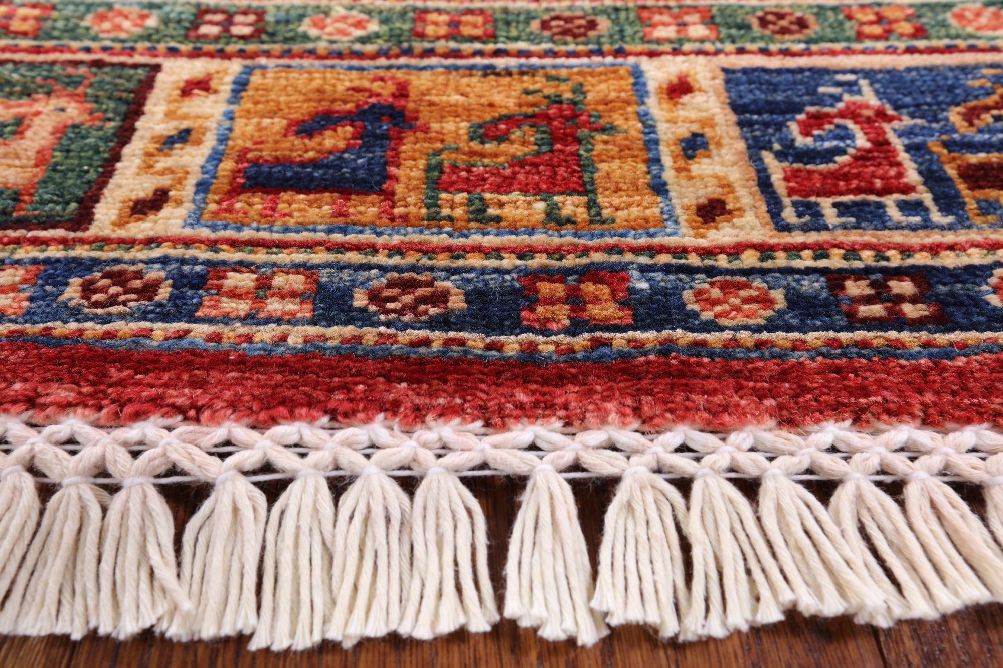 Persian Gabbeh Hand Knotted Wool Runner Rug - 2' 8" X 9' 7" - Golden Nile