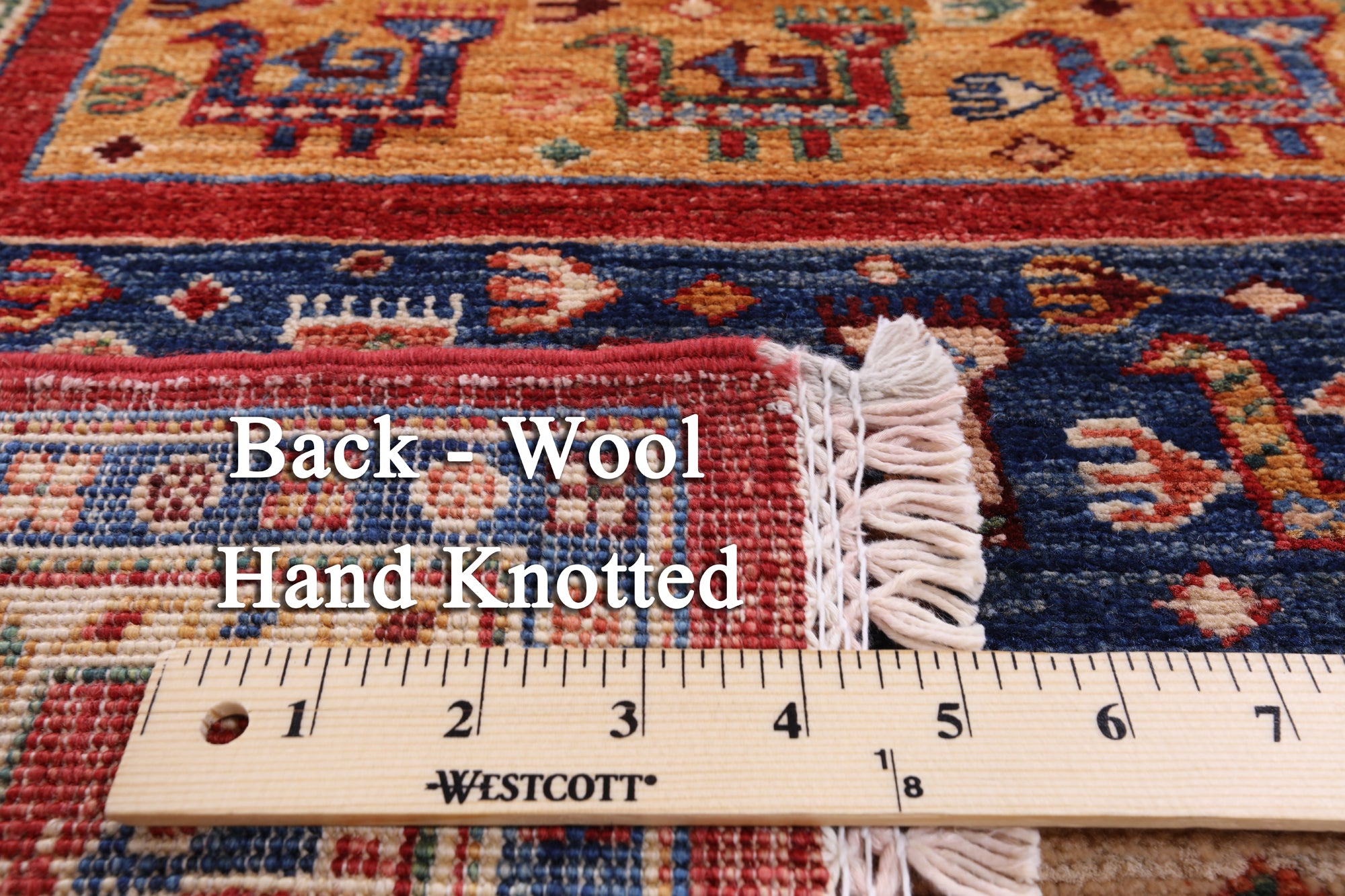 Persian Gabbeh Hand Knotted Wool Runner Rug - 2' 8" X 9' 7" - Golden Nile