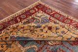 Persian Fine Serapi Handmade Wool Area Rug - 8' 2" X 9' 8" - Golden Nile