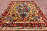 Persian Fine Serapi Handmade Wool Area Rug - 8' 2" X 9' 8" - Golden Nile