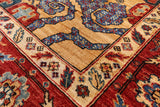 Persian Fine Serapi Handmade Wool Area Rug - 8' 2" X 9' 8" - Golden Nile