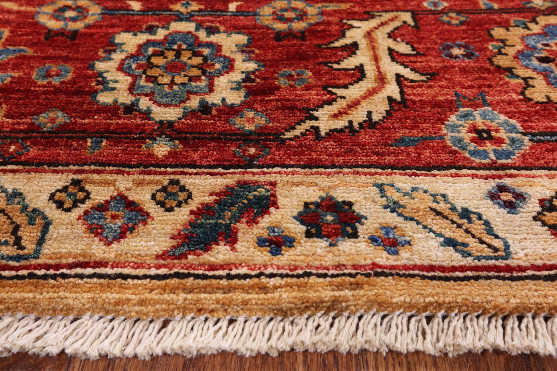Persian Fine Serapi Handmade Wool Area Rug - 8' 2" X 9' 8" - Golden Nile