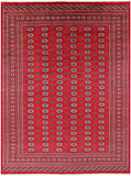 Bokhara Hand Knotted Wool Area Rug - 9' 11" X 13' 5" - Golden Nile