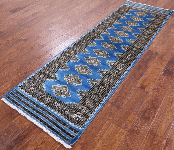 Bokhara Hand Knotted Wool Runner Rug Golden Nile