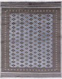Bokhara Hand Knotted Wool Area Rug - 8' X 9' 10" - Golden Nile
