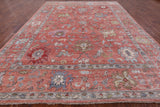 Turkish Oushak Handmade Wool On Wool Area Rug - 8' 11" X 12' - Golden Nile