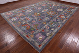 Turkish Oushak Hand Knotted Wool On Wool Area Rug - 9' 11" X 13' 9" - Golden Nile
