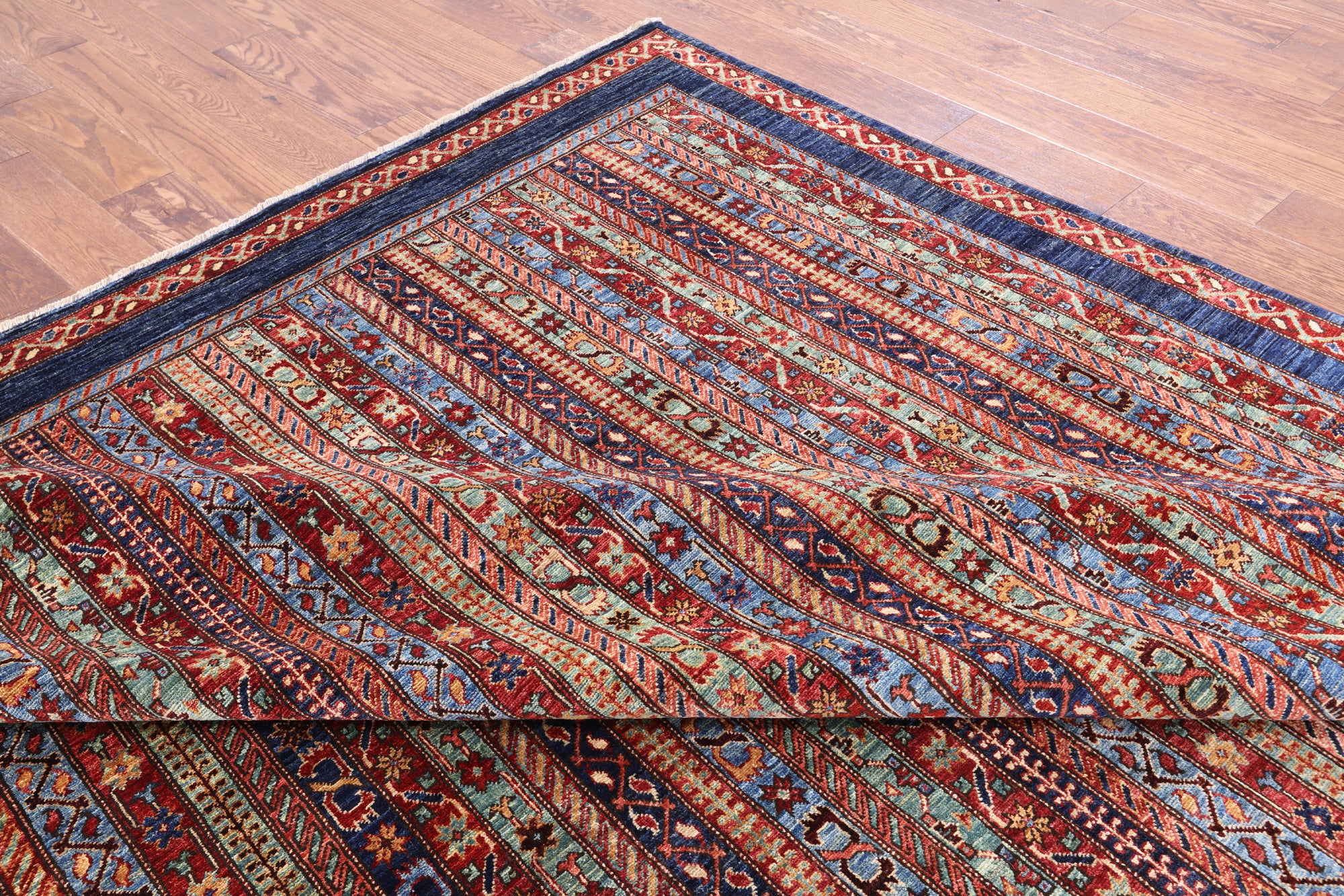 Shall Persian Gabbeh Hand Knotted Wool Area Rug - 9' 2" X 11' 8" - Golden Nile