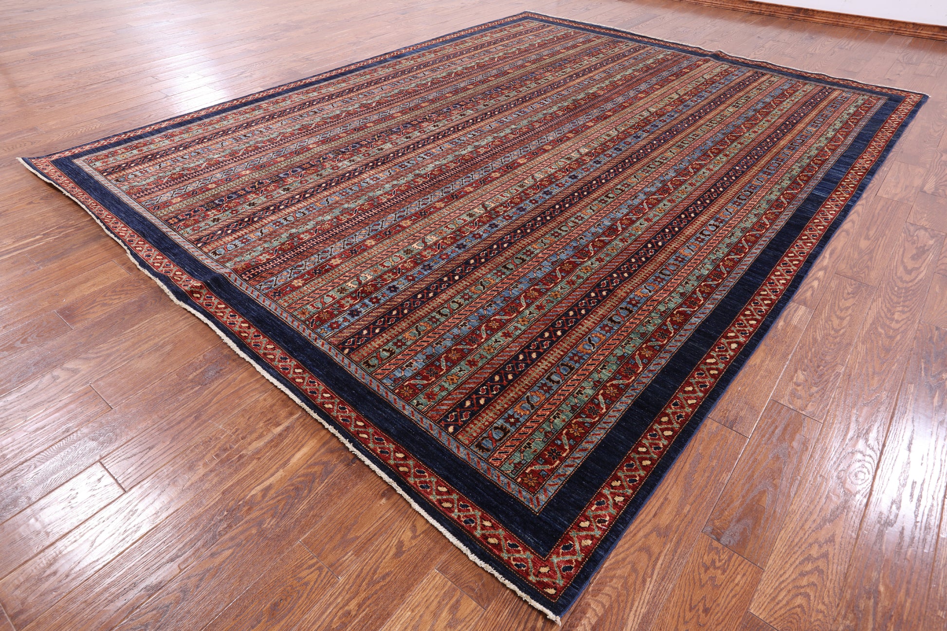 Shall Persian Gabbeh Hand Knotted Wool Area Rug - 9' 2" X 11' 8" - Golden Nile