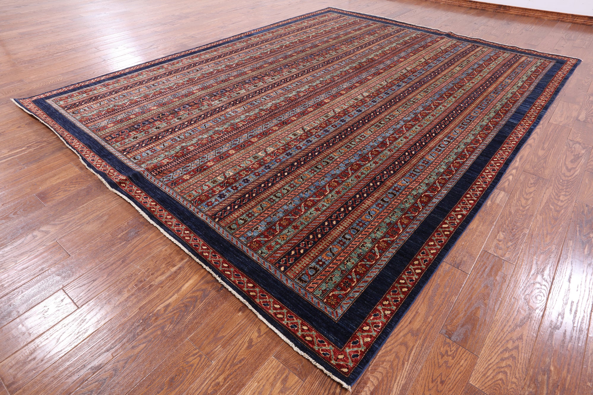Shall Persian Gabbeh Hand Knotted Wool Area Rug - 9' 2" X 11' 8" - Golden Nile
