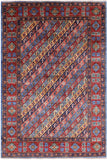 Shall Persian Gabbeh Hand Knotted Wool Area Rug - 5' 3" X 7' 9" - Golden Nile