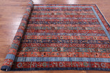 Shall Persian Gabbeh Hand Knotted Wool Area Rug - 6' 2" X 8' 9" - Golden Nile