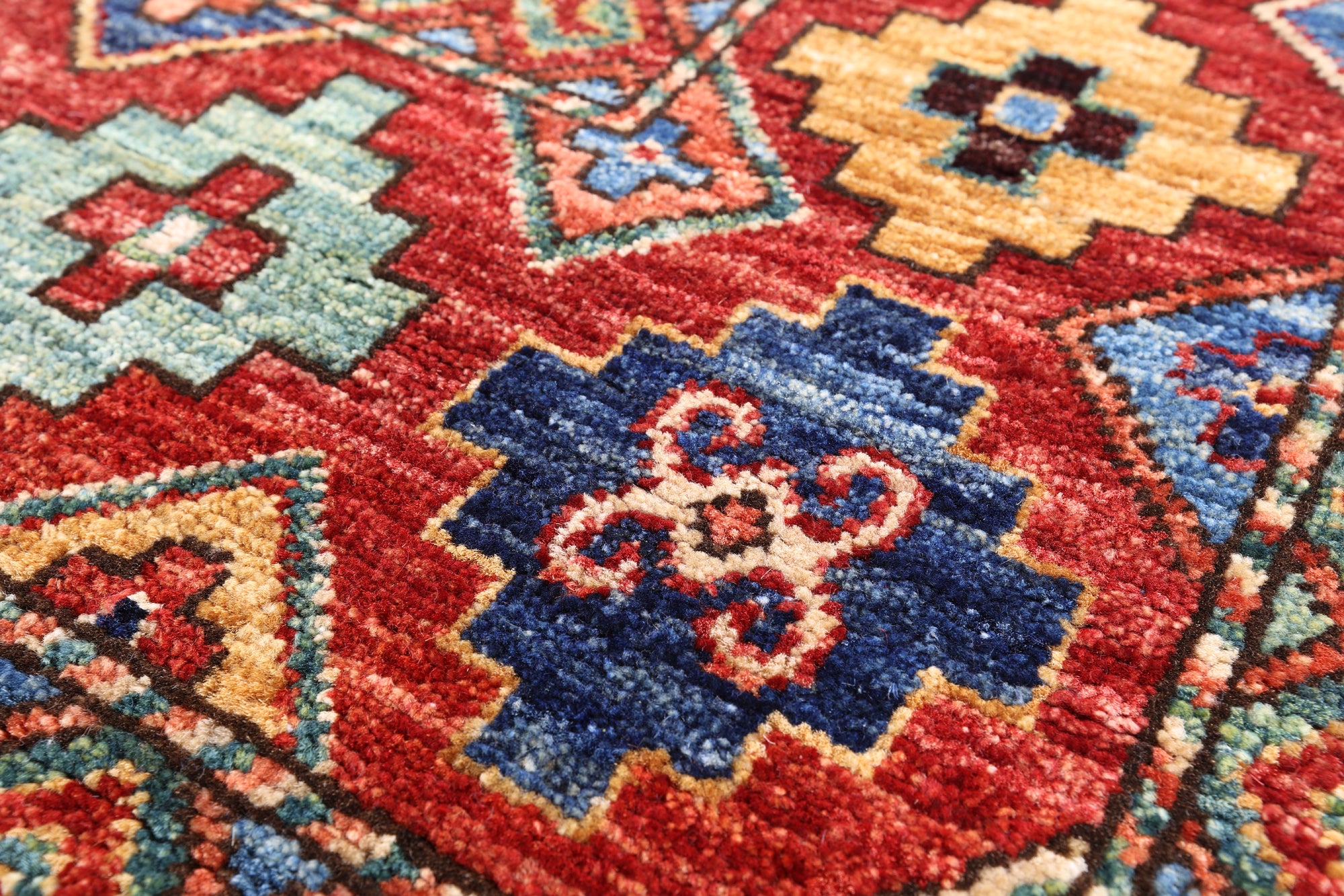 Shall Persian Gabbeh Handmade Wool Area Rug - 6' 0" X 8' 11" - Golden Nile